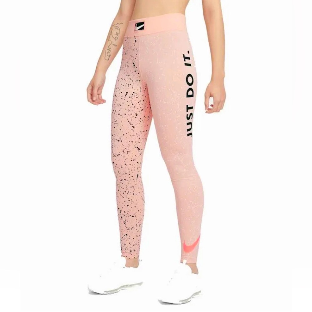 Authentic Nike Sportswear Radical Union High-Rise Leggings Washed Coral Pink LG